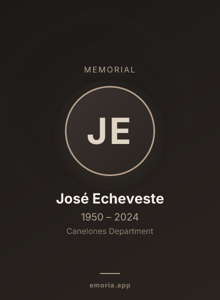 Memorial portrait of José Echeveste