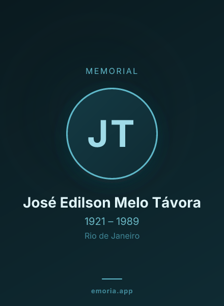 Memorial portrait of José Edilson Melo Távora