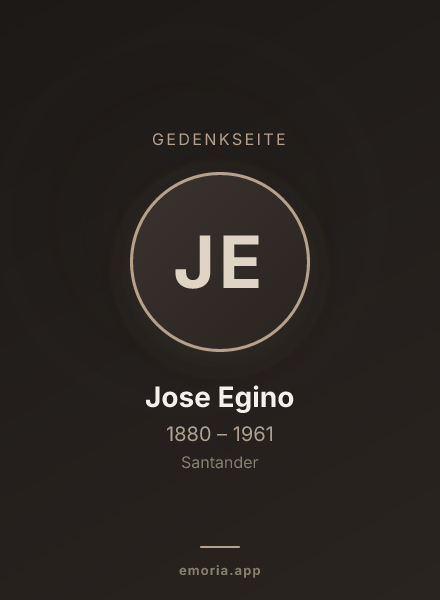 Gedenkportrait von Jose Egino