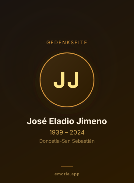 Gedenkportrait von José Eladio Jimeno