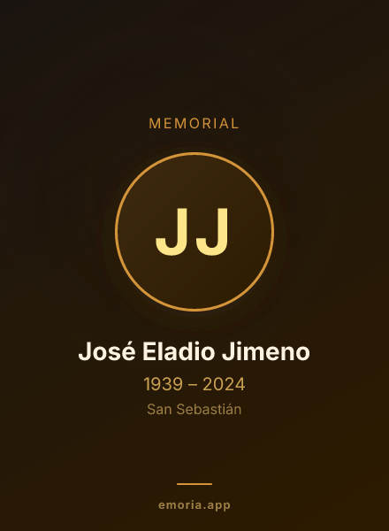 Memorial portrait of José Eladio Jimeno