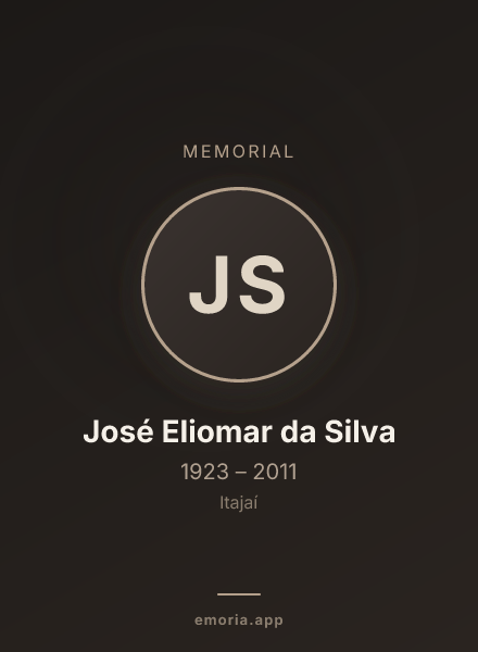 Memorial portrait of José Eliomar da Silva