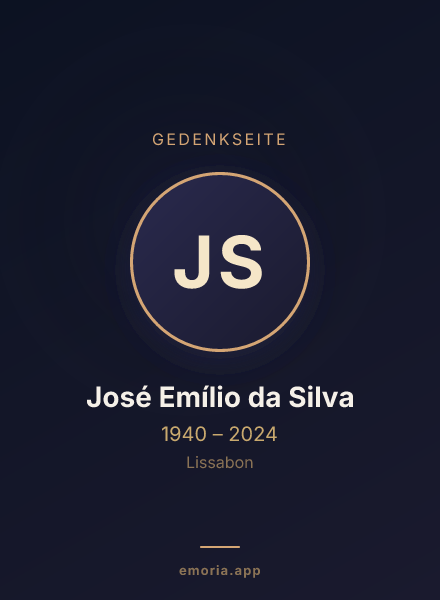Gedenkportrait von José Emílio da Silva