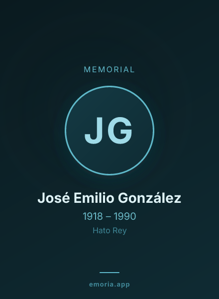 Memorial portrait of José Emilio González