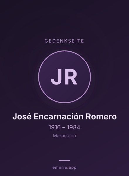 Gedenkportrait von José Encarnación Romero
