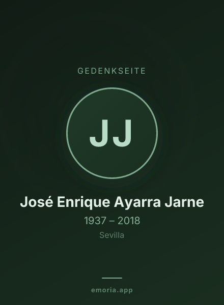 Gedenkportrait von José Enrique Ayarra Jarne