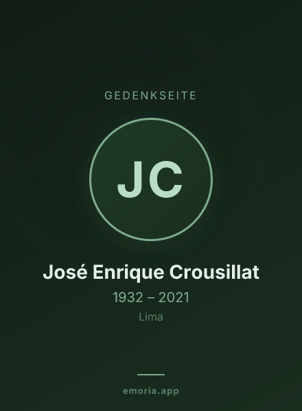 Gedenkportrait von José Enrique Crousillat