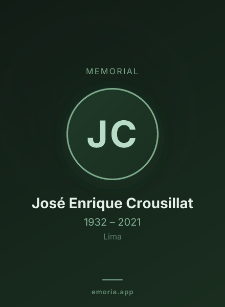 Memorial portrait of José Enrique Crousillat
