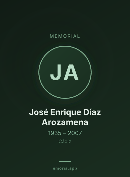 Memorial portrait of José Enrique Díaz Arozamena
