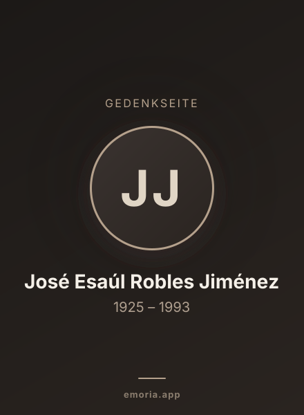 Gedenkportrait von José Esaúl Robles Jiménez