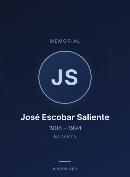 Memorial portrait of José Escobar Saliente