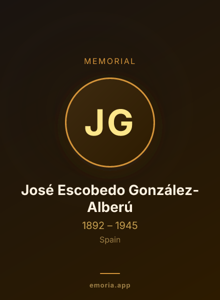 Memorial portrait of José Escobedo González-Alberú