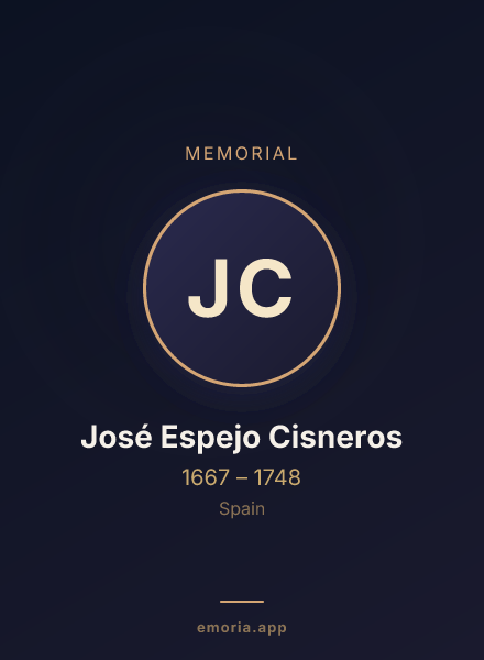 Memorial portrait of José Espejo Cisneros
