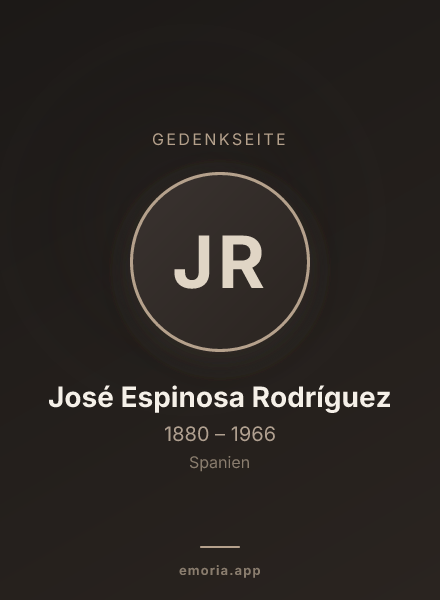 Gedenkportrait von José Espinosa Rodríguez