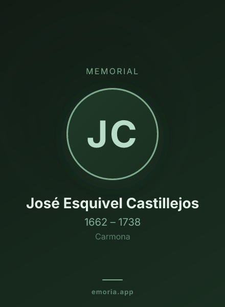 Memorial portrait of José Esquivel Castillejos