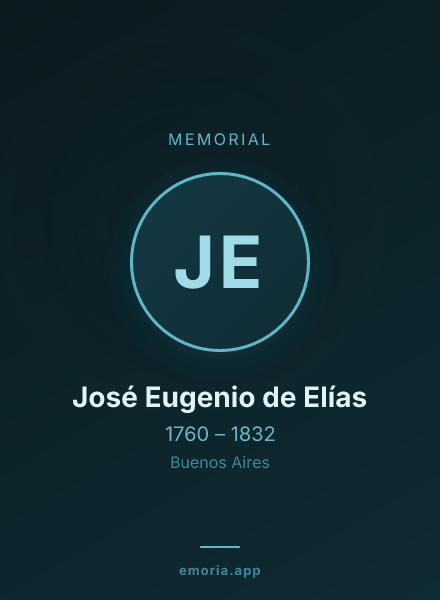 Memorial portrait of José Eugenio de Elías