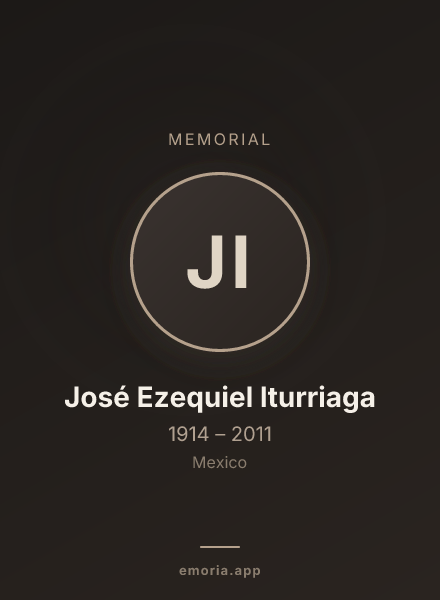 Memorial portrait of José Ezequiel Iturriaga