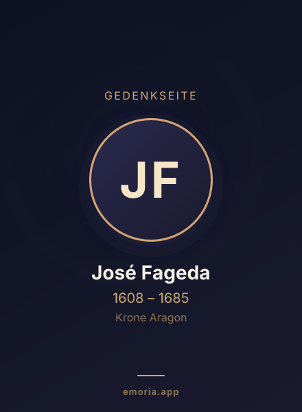 Gedenkportrait von José Fageda