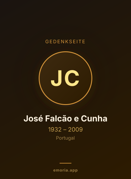 Gedenkportrait von José Falcão e Cunha