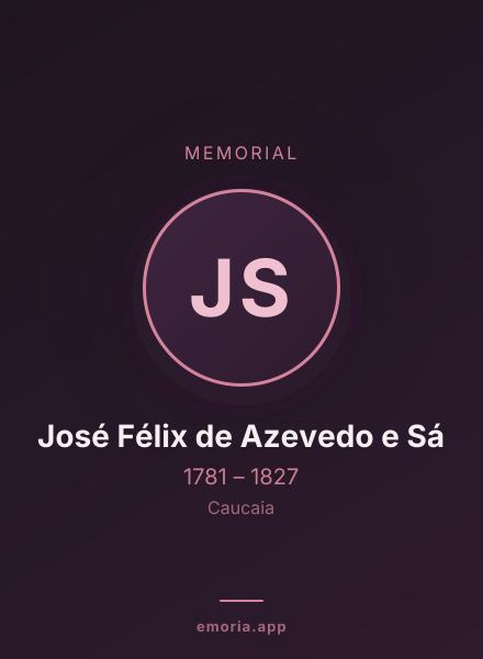 Memorial portrait of José Félix de Azevedo e Sá