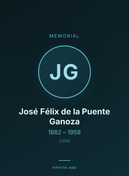 Memorial portrait of José Félix de la Puente Ganoza