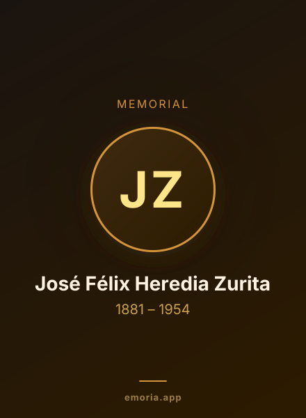 Memorial portrait of José Félix Heredia Zurita