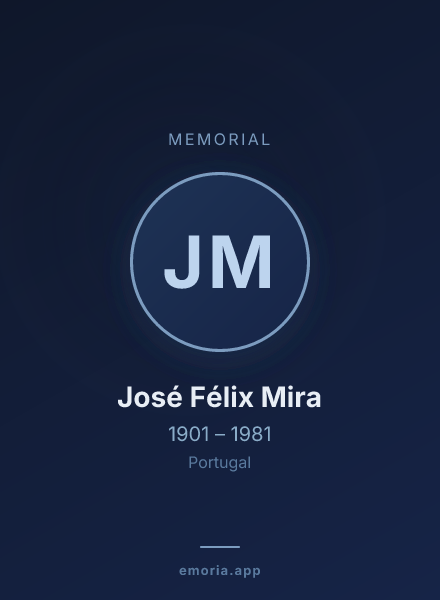 Memorial portrait of José Félix Mira