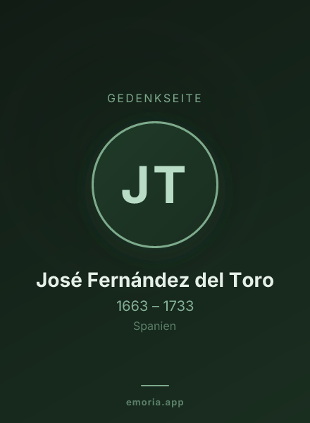 Gedenkportrait von José Fernández del Toro