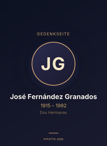 Gedenkportrait von José Fernández Granados