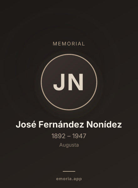 Memorial portrait of José Fernández Nonídez