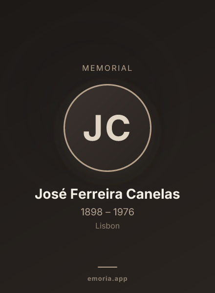 Memorial portrait of José Ferreira Canelas