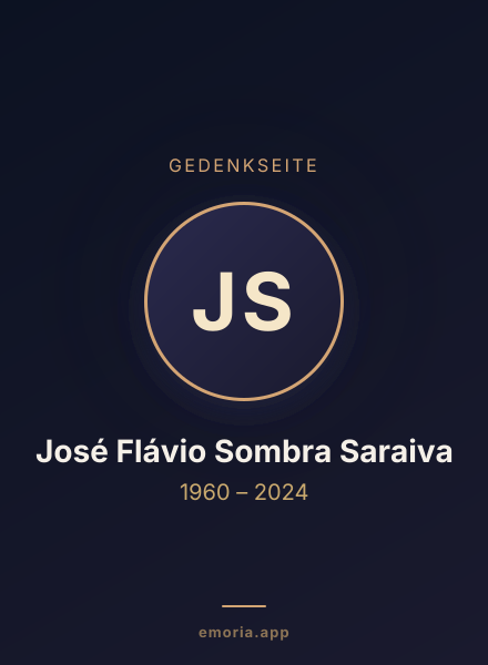 Gedenkportrait von José Flávio Sombra Saraiva
