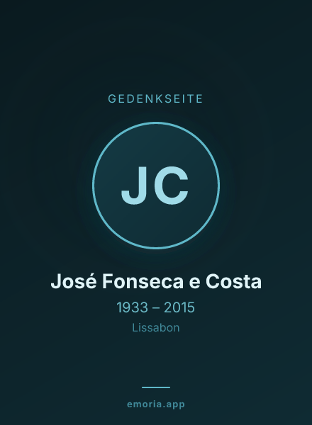 Gedenkportrait von José Fonseca e Costa