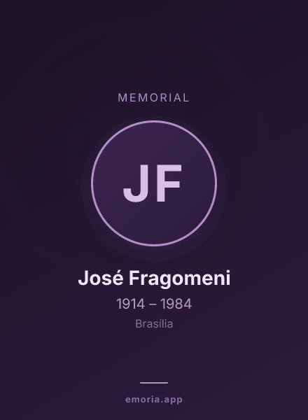 Memorial portrait of José Fragomeni