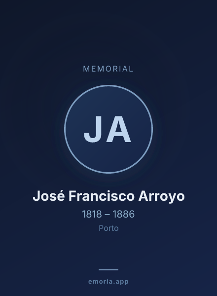 Memorial portrait of José Francisco Arroyo
