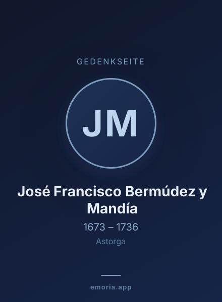 Gedenkportrait von José Francisco Bermúdez y Mandía
