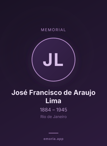 Memorial portrait of José Francisco de Araujo Lima