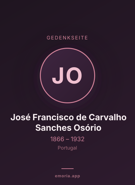 Gedenkportrait von José Francisco de Carvalho Sanches Osório
