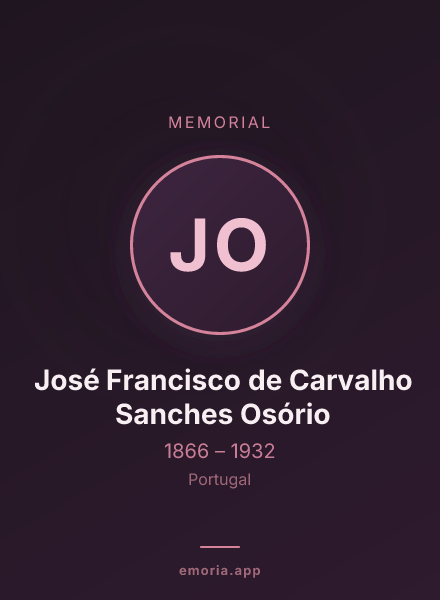 Memorial portrait of José Francisco de Carvalho Sanches Osório