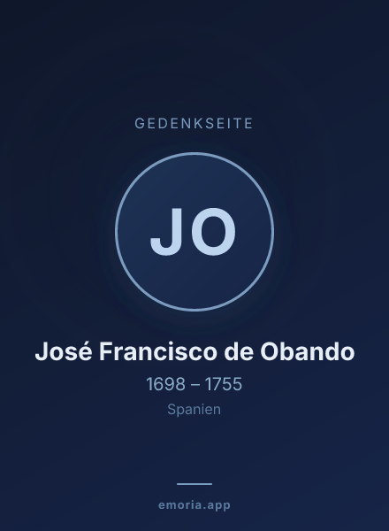 Gedenkportrait von José Francisco de Obando