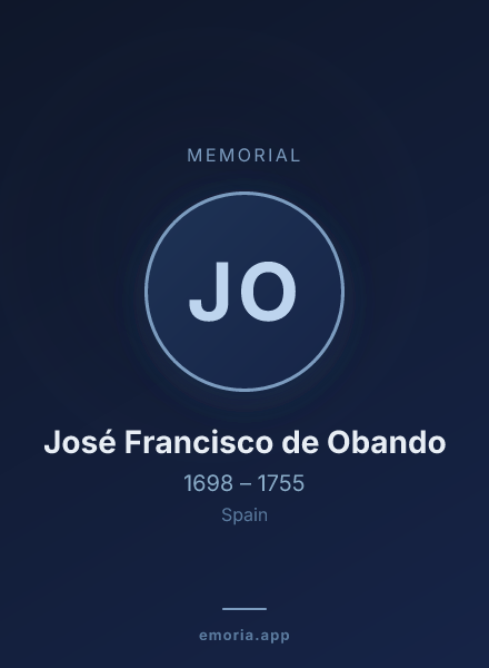 Memorial portrait of José Francisco de Obando