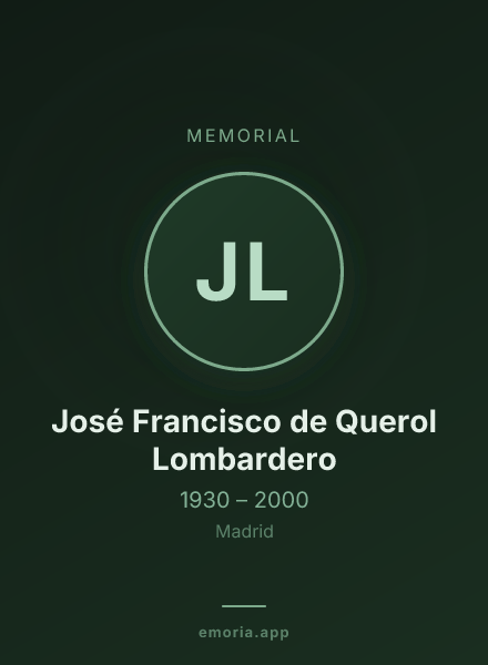 Memorial portrait of José Francisco de Querol Lombardero