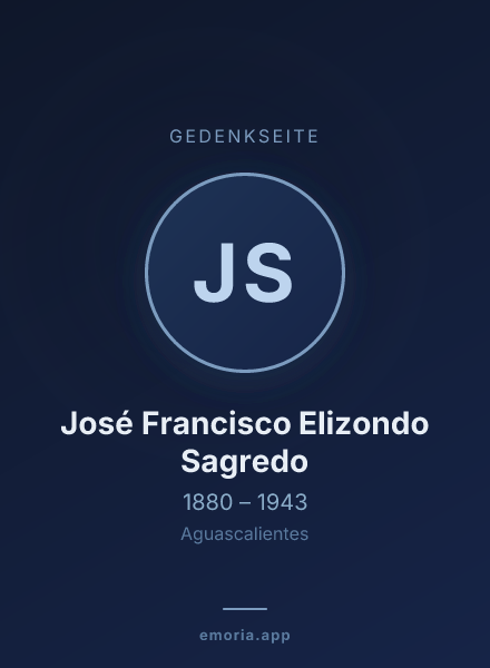 Gedenkportrait von José Francisco Elizondo Sagredo