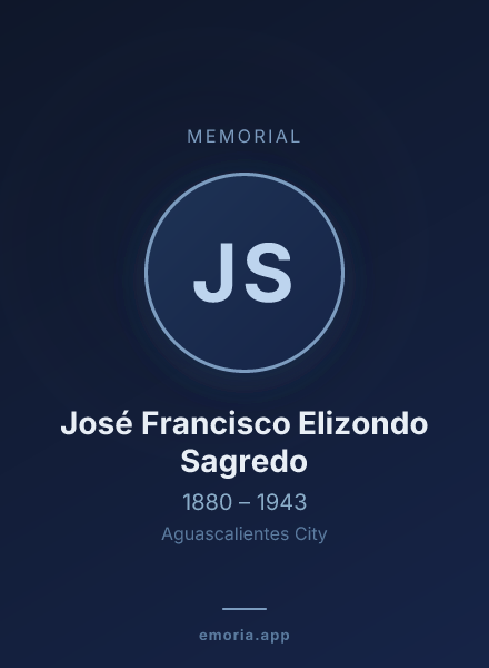 Memorial portrait of José Francisco Elizondo Sagredo