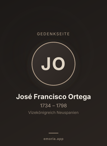 Gedenkportrait von José Francisco Ortega