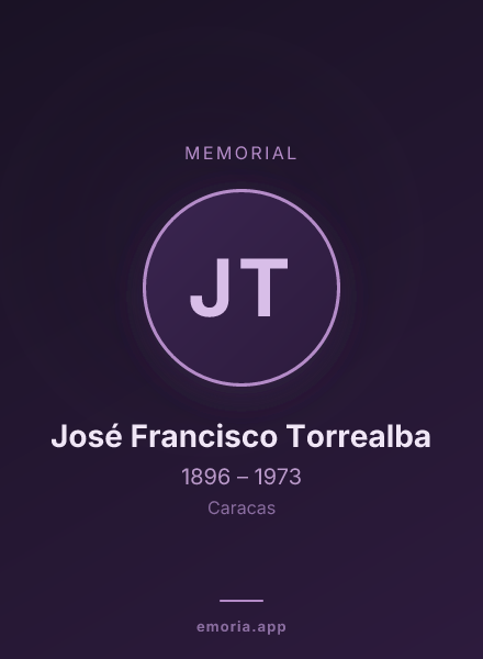 Memorial portrait of José Francisco Torrealba