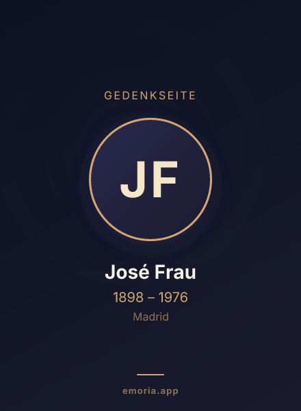 Gedenkportrait von José Frau