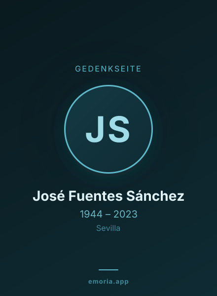 Gedenkportrait von José Fuentes Sánchez