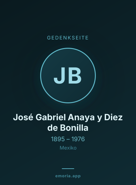 Gedenkportrait von José Gabriel Anaya y Diez de Bonilla