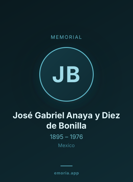 Memorial portrait of José Gabriel Anaya y Diez de Bonilla